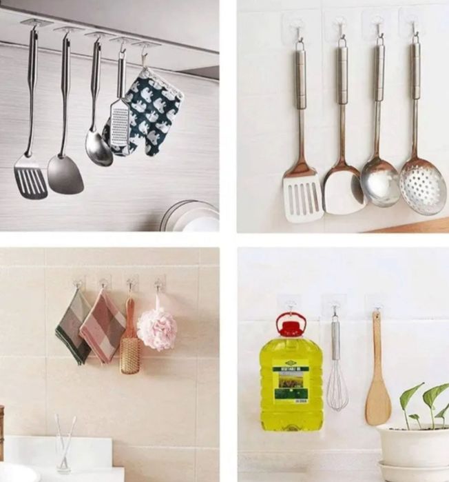 Самоклеющиеся крючки для дома