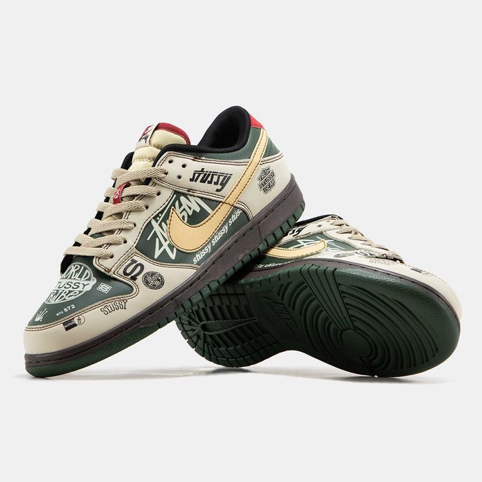 Чоловічі Кросівки Nike SB Dunk Low x Stussy 40-45 (Без Прелоплати)