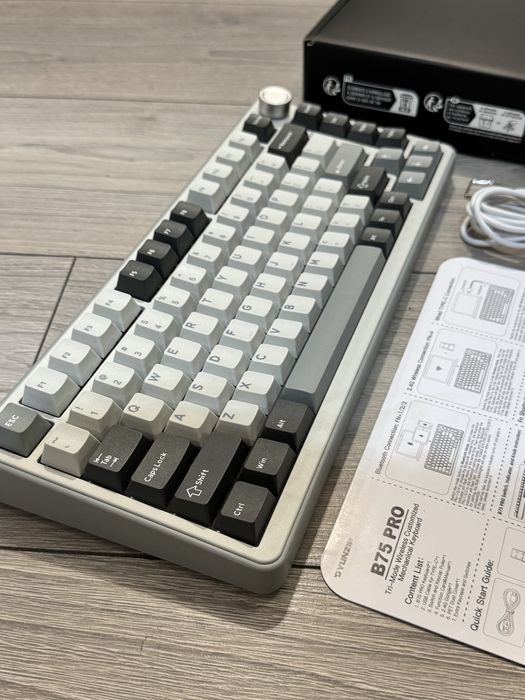 Механічна клавіатура YUNZII B75 PRO бездротова bluetooth з підсвіткою