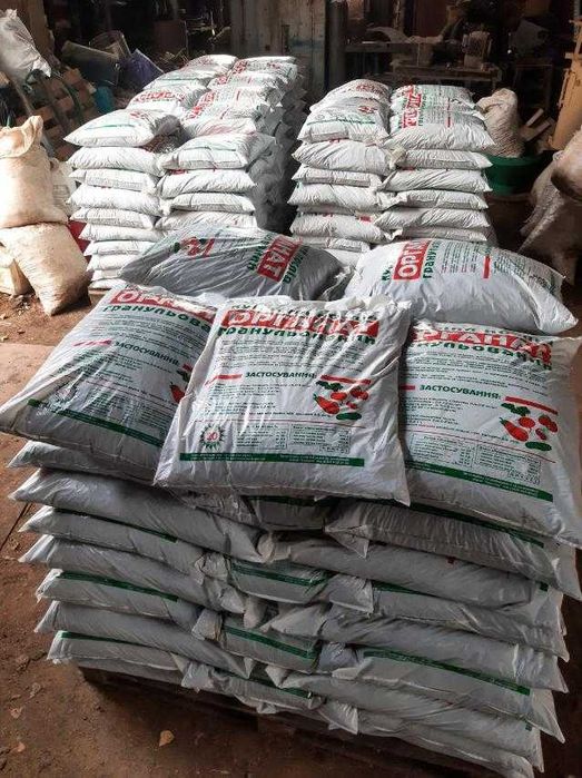 Гранульований курячий послід Органат помет куриный удобрение опт