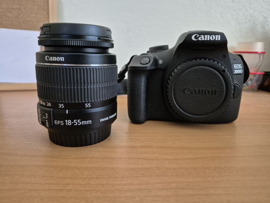 Canon EOS 2000D Como Nova + Lente 18-55m