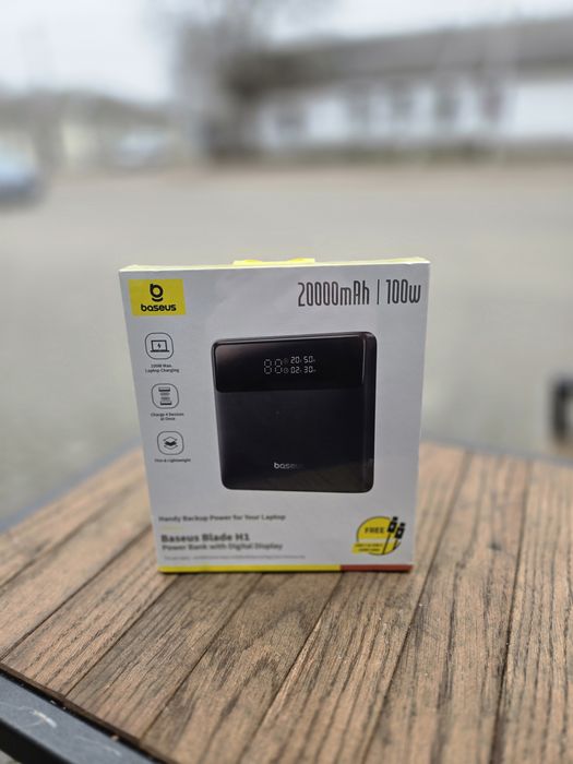 Baseus Blade 20000 mAh 100W павербанк для ноутбука, телефона, планшета