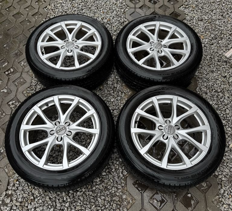 Alufelgi OEM Audi 5x112 opony zimowe 245/50/18” A6 A4 A3 A8 VW Passat Golf Sharan Caddy Seat Leon Alhambra Alteo Toledo Skoda Octavia Superb Mercedes