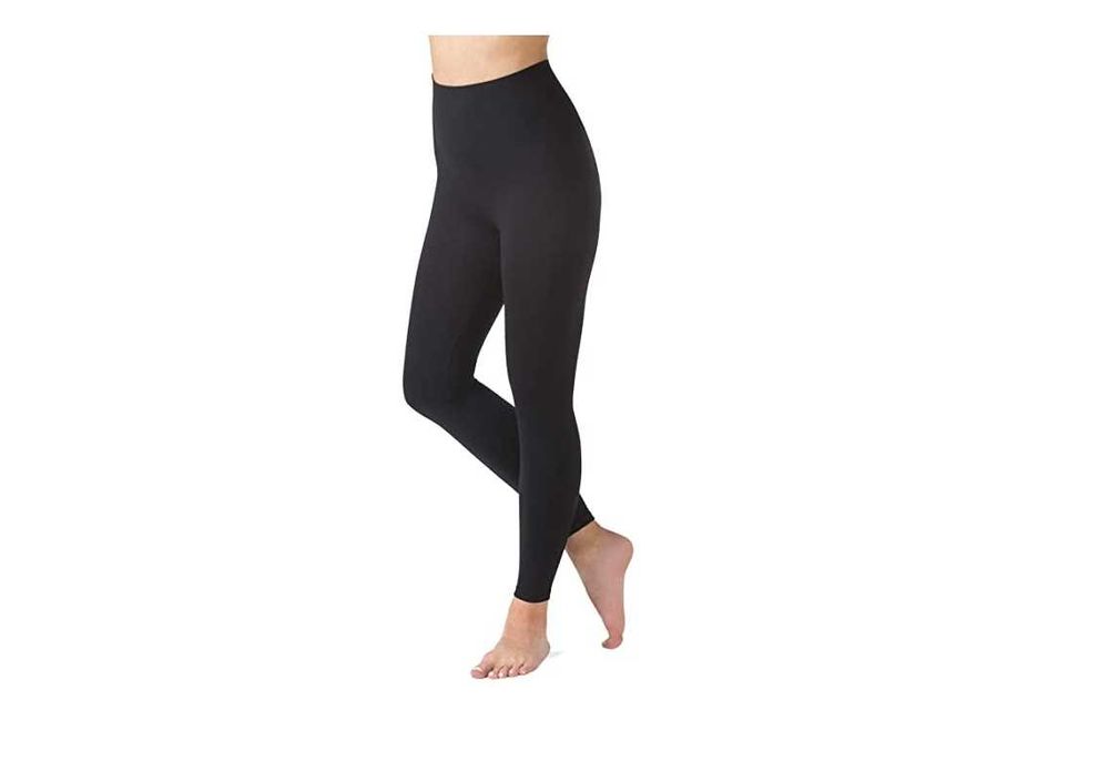 40 LABEL BE LEGGINSY damskie Nowe czarne 78cm