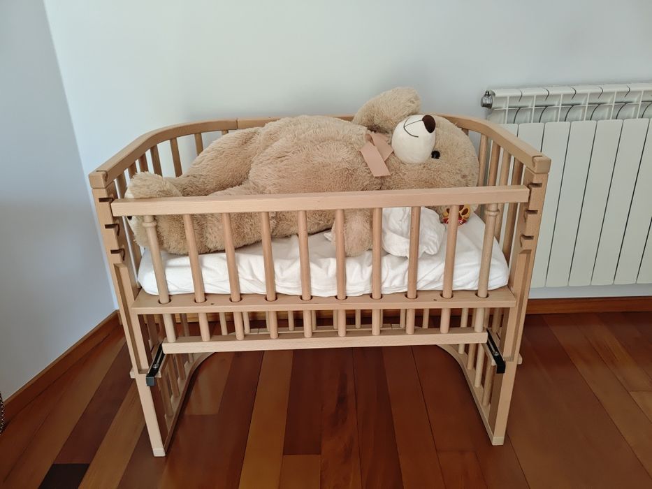 Babybay Cama Co-Sleep Maxi Comfort Plus - lacado natural
