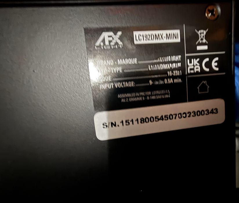 Ibiza LC192DMX‑MINI Controlador Dmx 192 Canais Compacto