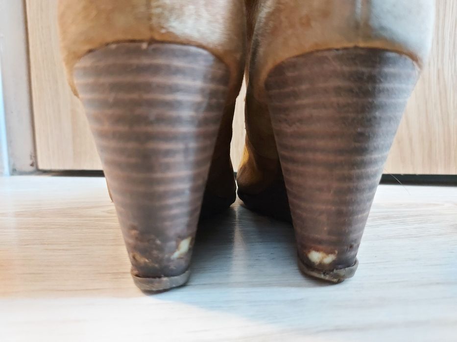 Damskie buty wiosenne botki zamsz nubuk Reserved r. 39