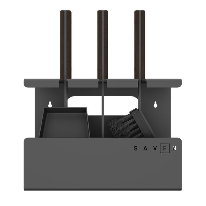 Zestaw kominkowy akcesoria SAVEN 3w1 do kominka pieca nowoczesny