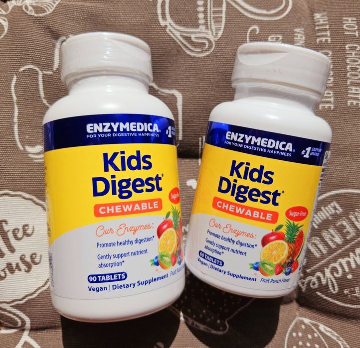 -50% 60 шт Ферменти дитячі ензими для дітей Kids Digest Enzymedica 60 90 таб