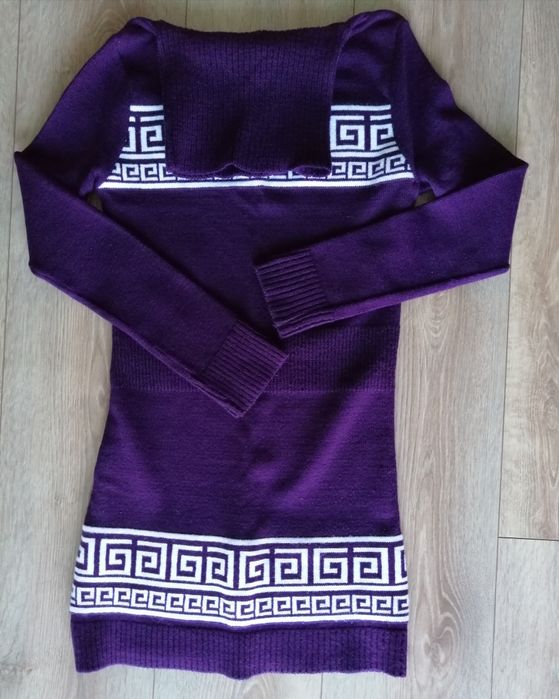 Golf sweter długi S M uni