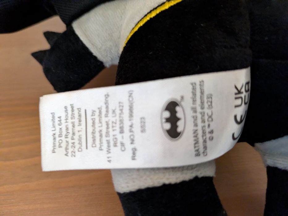 Peluche Grande 30 Cm - Batman (Optimo Estado)