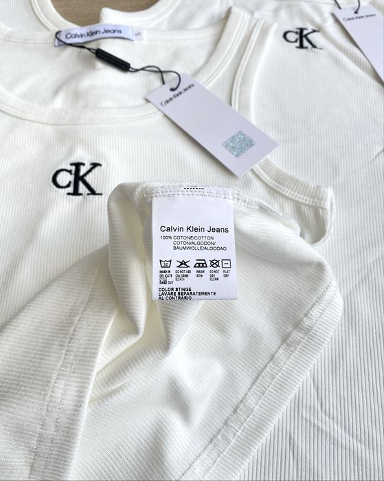 Майка Calvin Klein Jeans біла