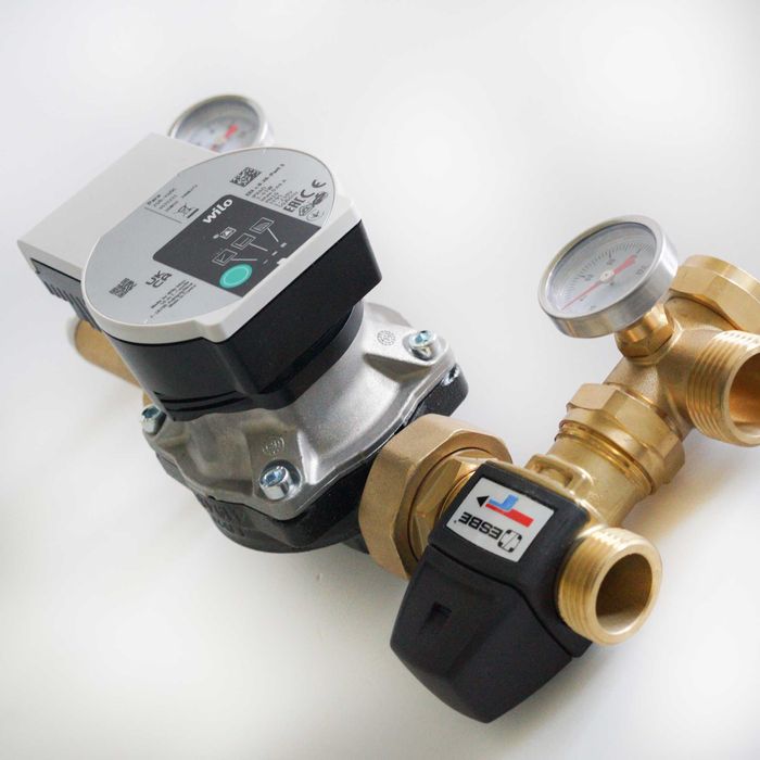 ROZDZIELACZ mosiężny uzbrojony z POMPĄ WILO - ZESTAW