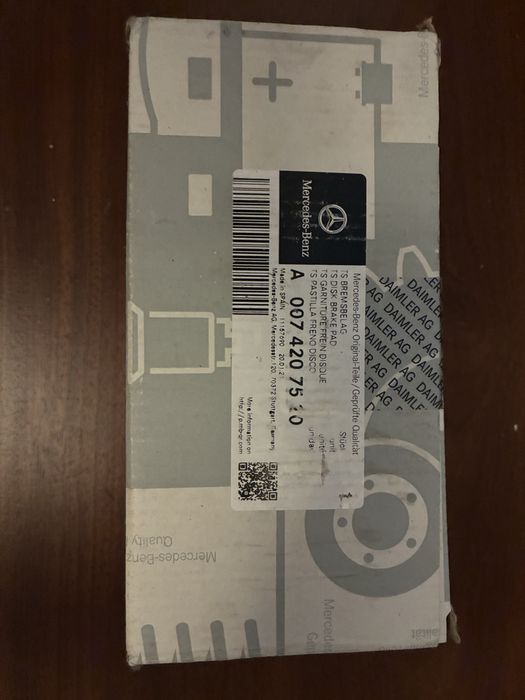 Pastilhas de travão originais Mercedes-Benz A 007 420 75 20