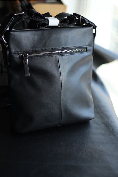 Сумка чоловіча шкіряна через плече / мужская кожаная сумка. А4