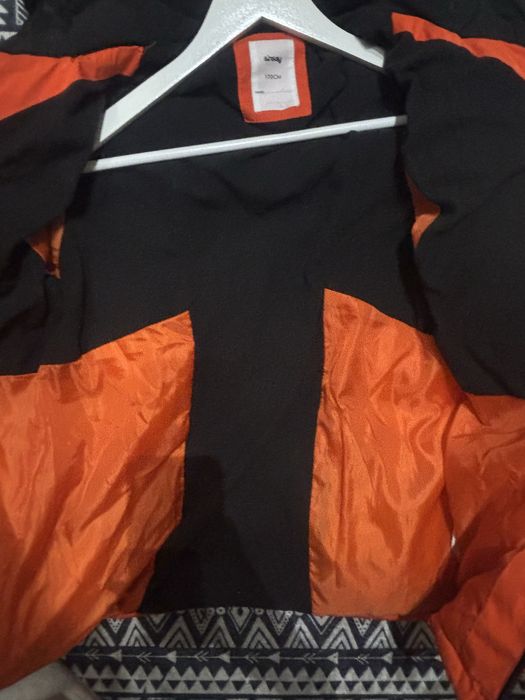 Kurtka chłopięca męska rozmiar 170 cm pomarańcz czerń