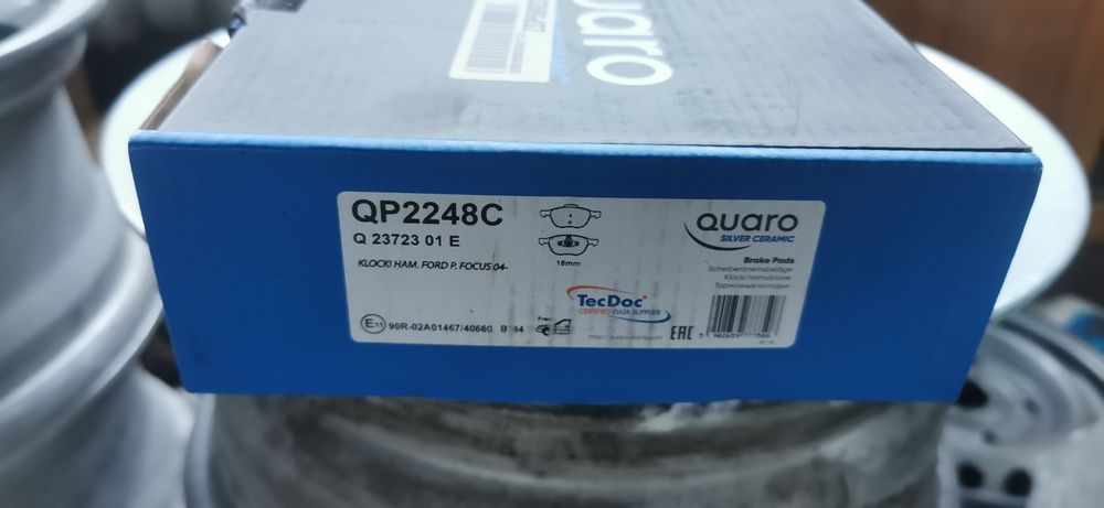 Nowe klocki hamulcowe ceramiczne ford focus mk3 quaro