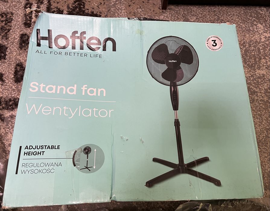 Вентилятор підлоговий напольний Hoffen Європа,Новий