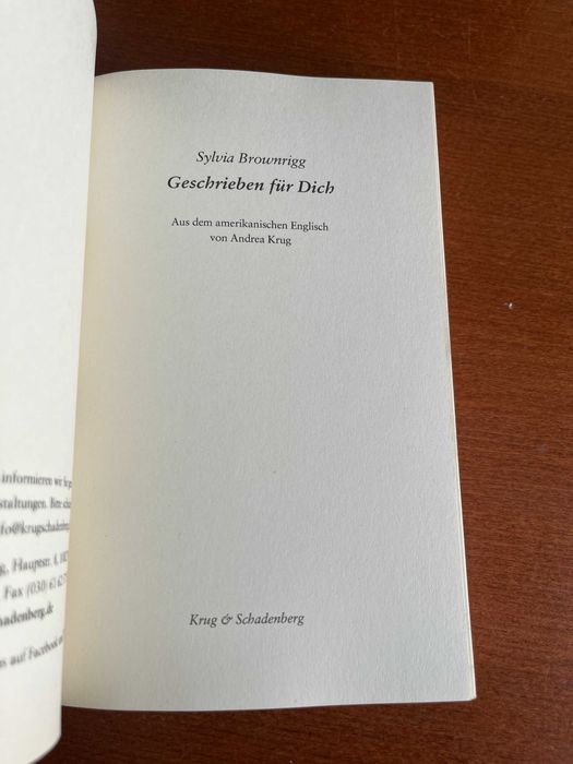 Geschrieben für Dich - Sylvia Brownrigg - Em Alemão