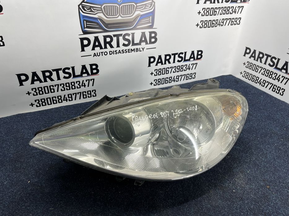 Передня ліва фара ксенон Peugeot 807 (2002-2014) Пежо 807 Xenon