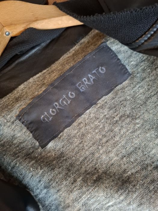 GIORGIO BRATO męska kurtka bamberka  skóra
