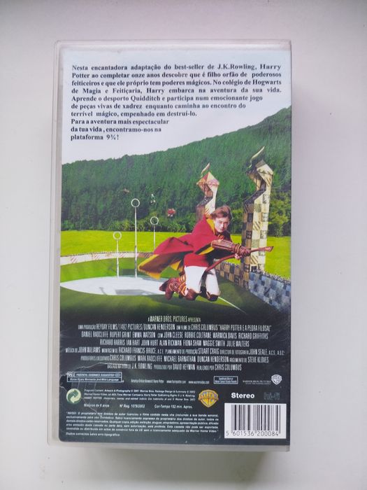 Cassete VHS Harry Potter Pedra Filosofal