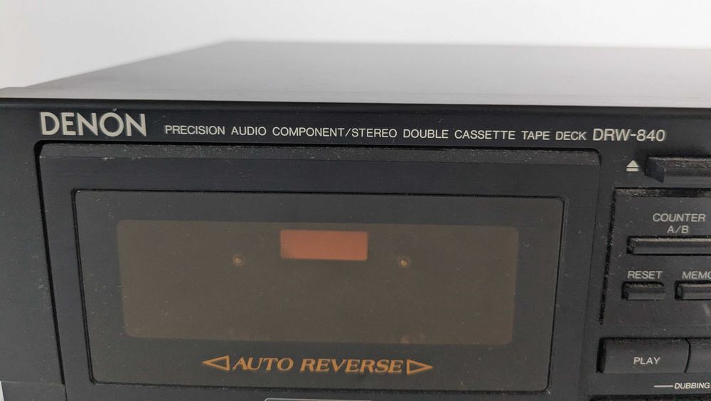 Denon DRW-840 HX Pro Leitor Gravador Duplo de Cassetes
