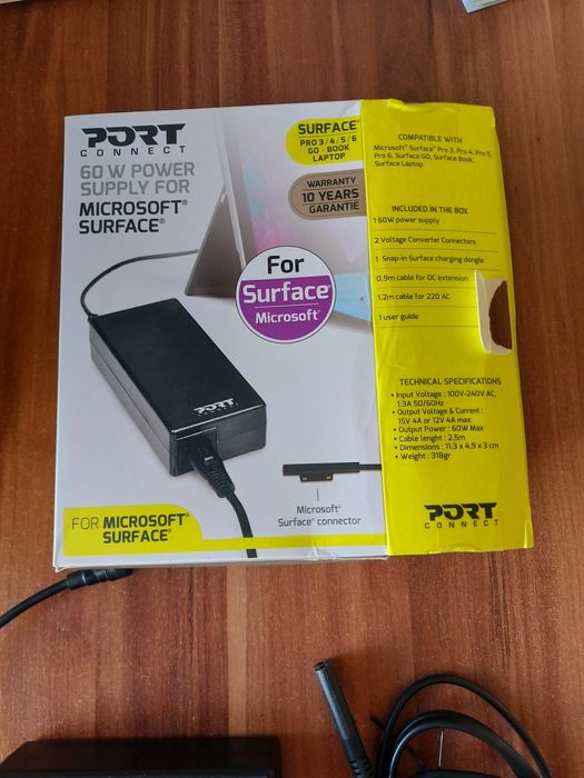 Carregador Microsoft Surface