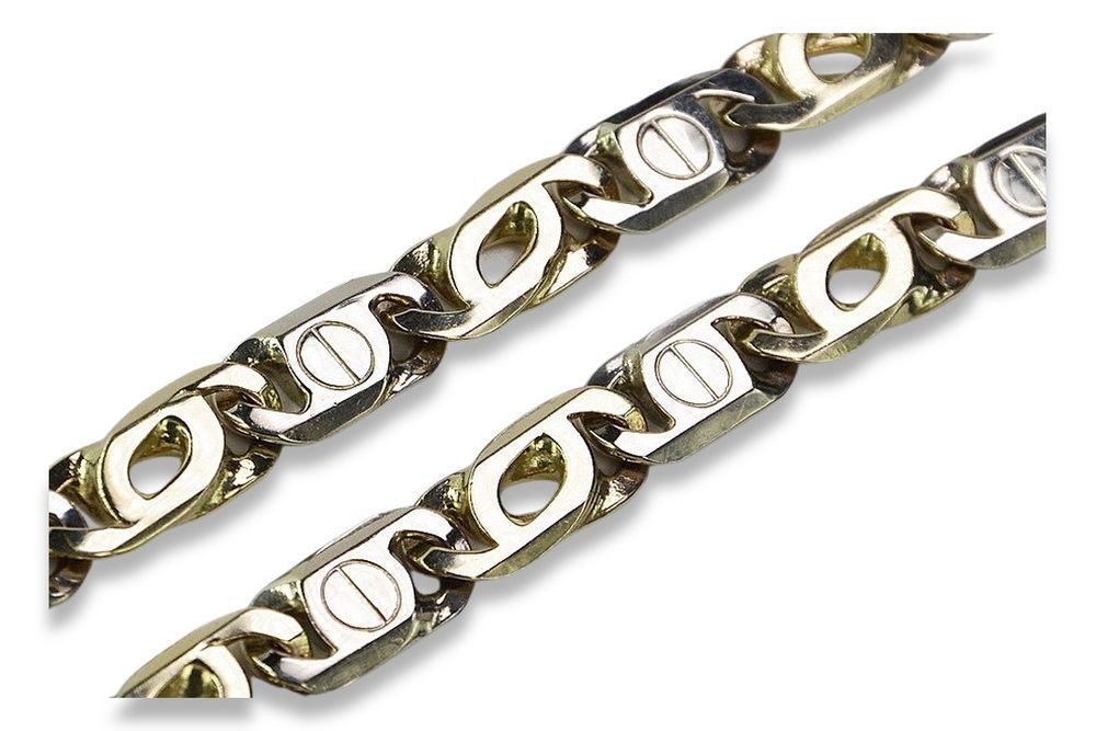 Złoty łańcuszek 14k 585 Tygrysie oko cc031yw 55cm 6mm Gdańsk
