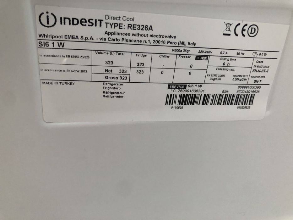 Frigorifico Indesit S16 1W