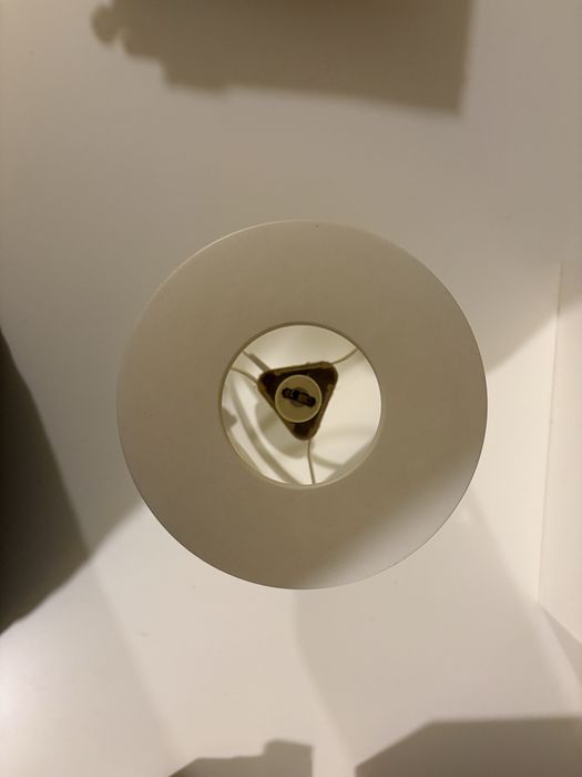 Candeeiro pequeno, de mesa, branco, ikea.