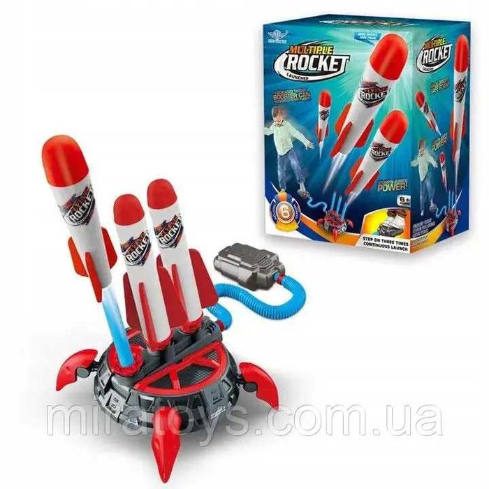 Дитячий набір "Стрибок ракети" з пусковою установкою на 3 ракети