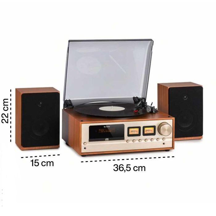 Програвач вінілу Auna Oxford SE, CD, BT, DAB, FM