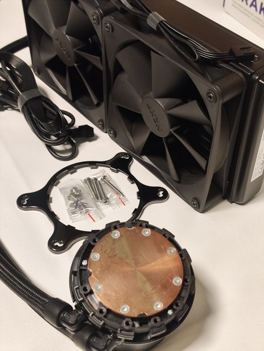 СВО водянка NZXT KRAKEN 240 з екраном LCD display GIF Asetek