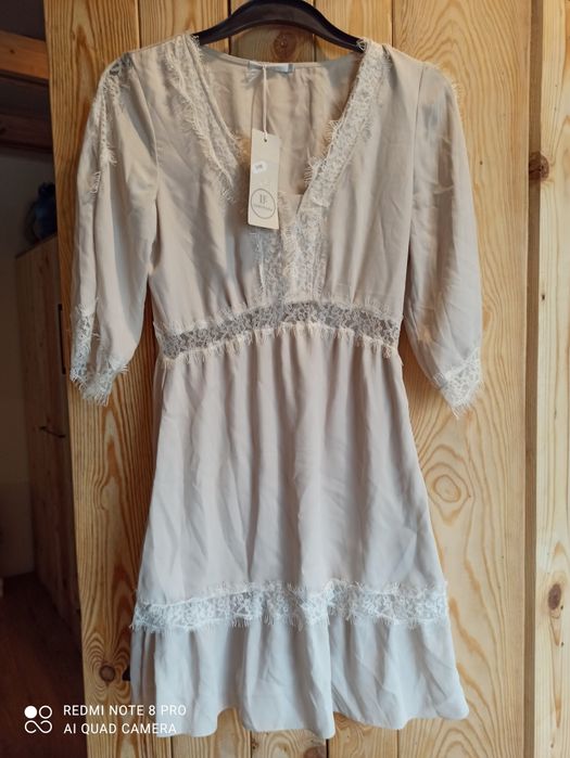 Nowa sukienka Lemonada koronka szyfon 38