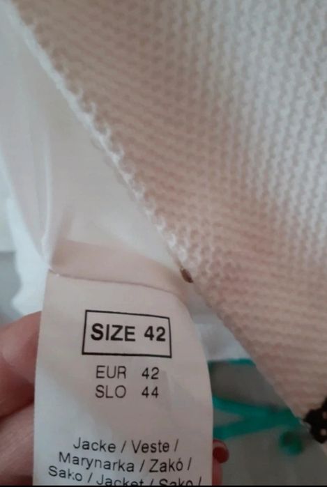 Żakiecik biały #skórka
