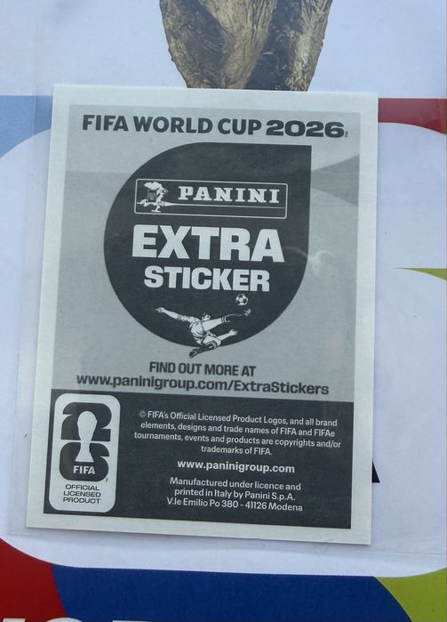 Panini World Cup 2026 Extra Sticker - Belingham Bronze