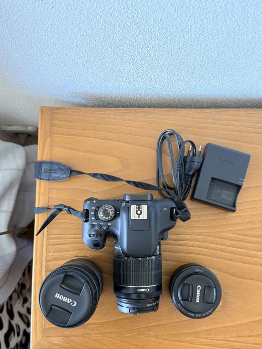 Canon 750D com 3 lentes