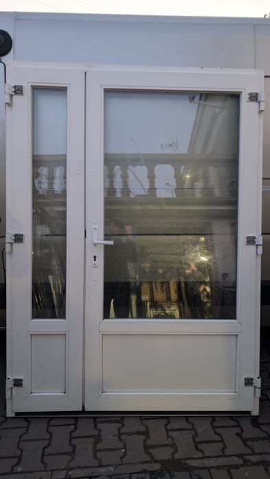KR HAUS drzwi 154x210 zewnętrzne pcv ciepłe używane okna drzwi POZNAŃ