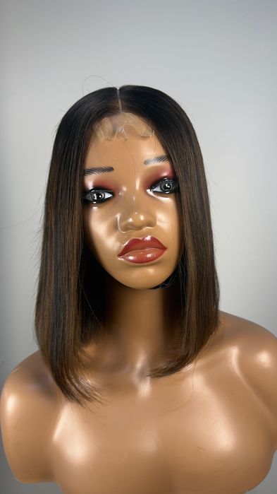 Peruca curta cabelo humano