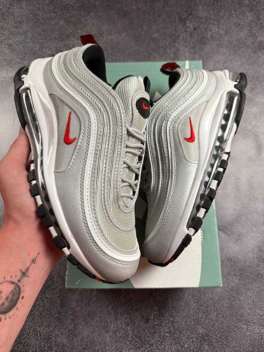 Кросівки Nike Air Max 97 Silver grey сріблясті (39-45)