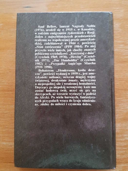"Król deszczu" Saul Bellow