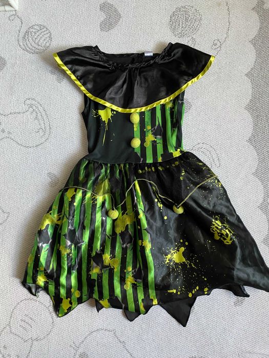 Сукня клоун, клоунесса, джокер, арлекин 7-8 р, 122-128 см