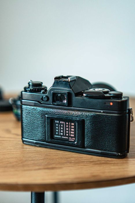Minolta XD7 + MD 28-55mm + Rokkor 50mm + URTH MD-E
