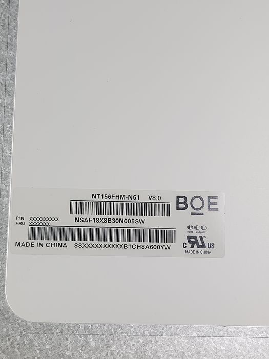 Матрица BOE NT156FHM-N61 V8.0, 15.6" FullHD Slim 30pin
