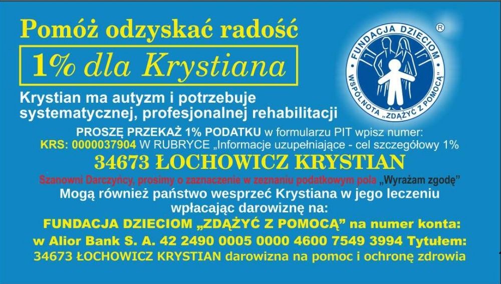 Podaruj 1,5% podatku