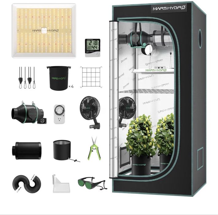Kit completo armario de cultivo 80x80x160
