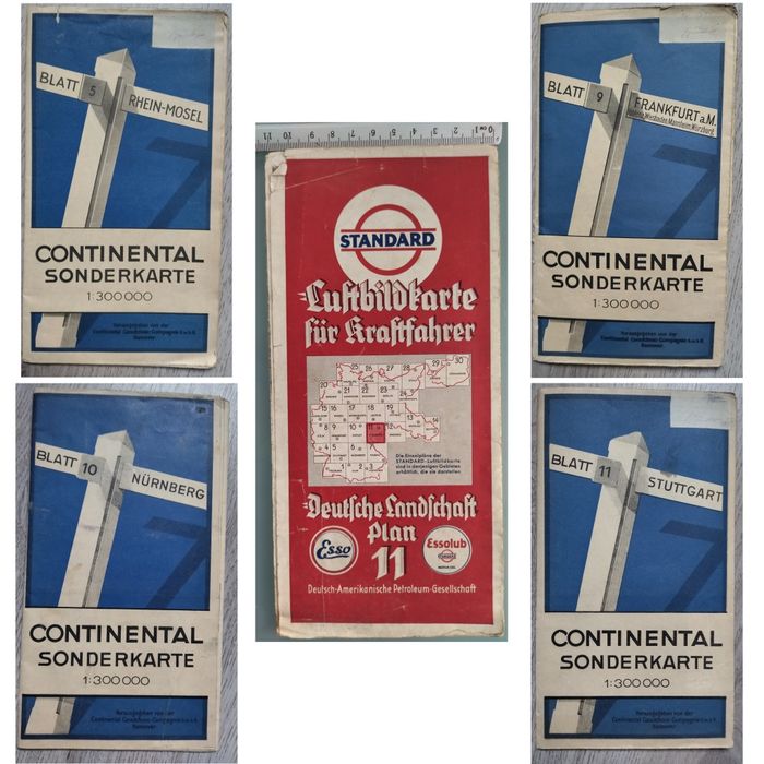 Карты дорожные. Германия до 1933 года. Цена за шт