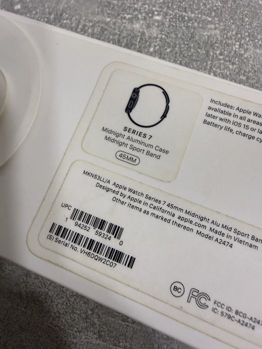 Apple Watch Series 7 45mm Midnight