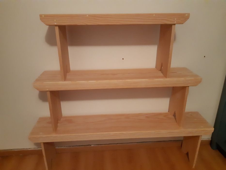 Banco Madeira Corrido - Pinho Natural - Várias Medidas a partir de